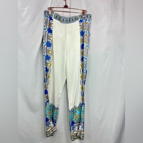 Hale Bob Omia twill printed high waisted pants - Picture 9 of 11